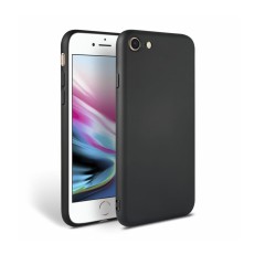 Husa silicon soft-touch compatibila cu Apple IPhone 7/8, Negru